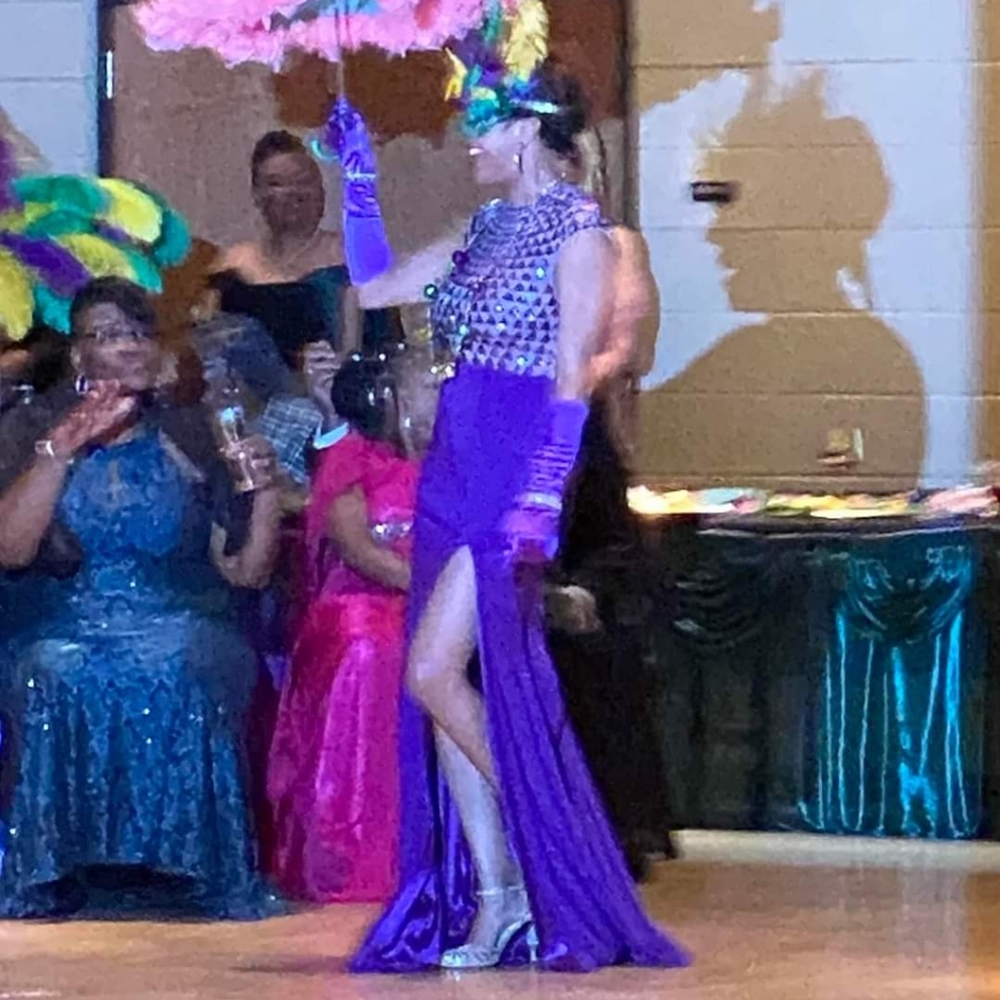 Elegant and Unique Purple (Rich) Purple Ball gown 💜  Perfect for Mardi Gras